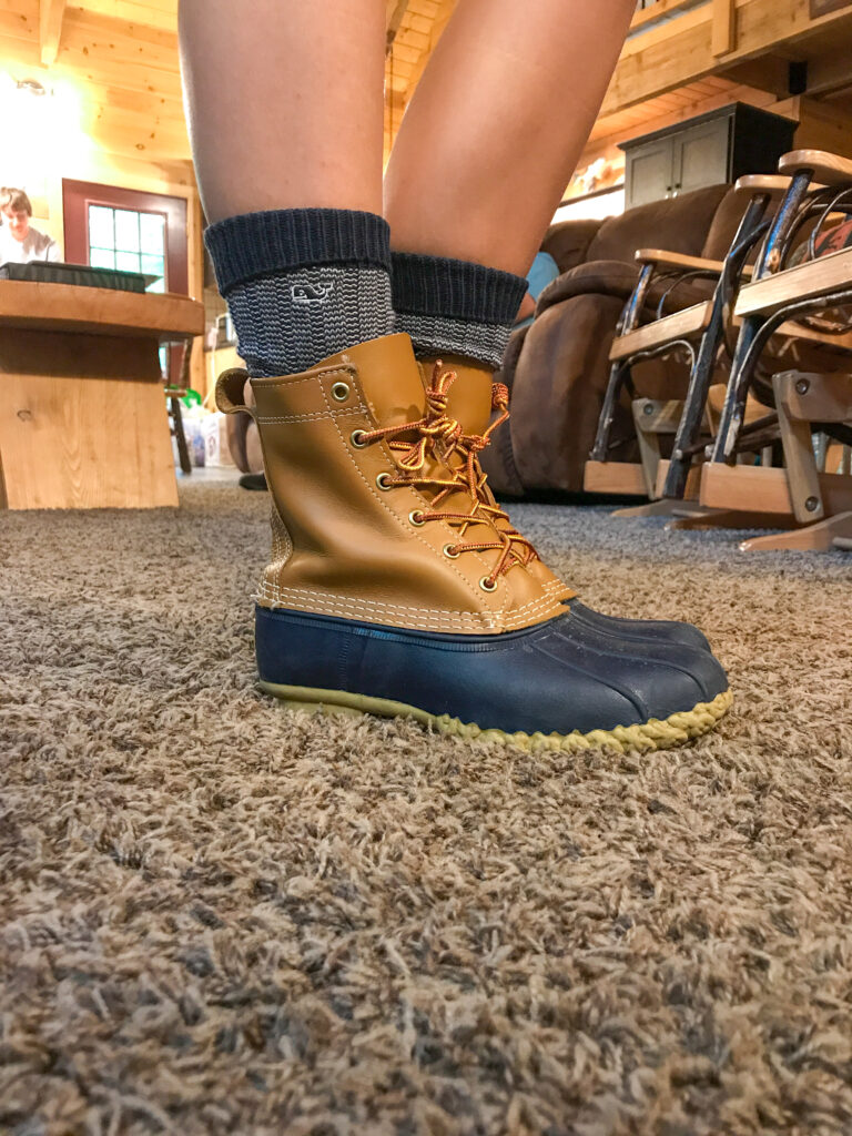 How to Style L.L. Bean Boots: with shorts or a skirt