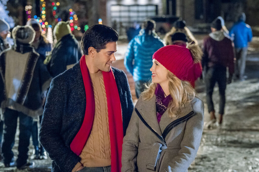 Still from Hallmark's The Sweetest Christmas. Hallmark Holiday Movie Style .