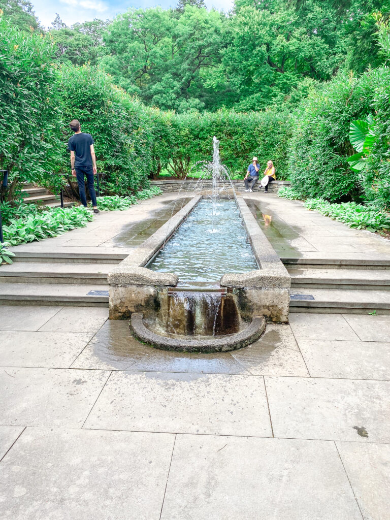 Morris Arboretum of the University of Pennsylvania foutain 