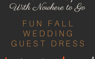 fall wedding guest dress